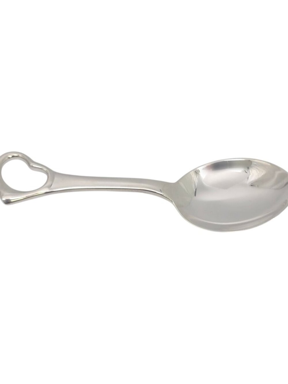 Tiffany & Co Elsa Peretti Sterling Silver Open Heart Baby Spoon #24940